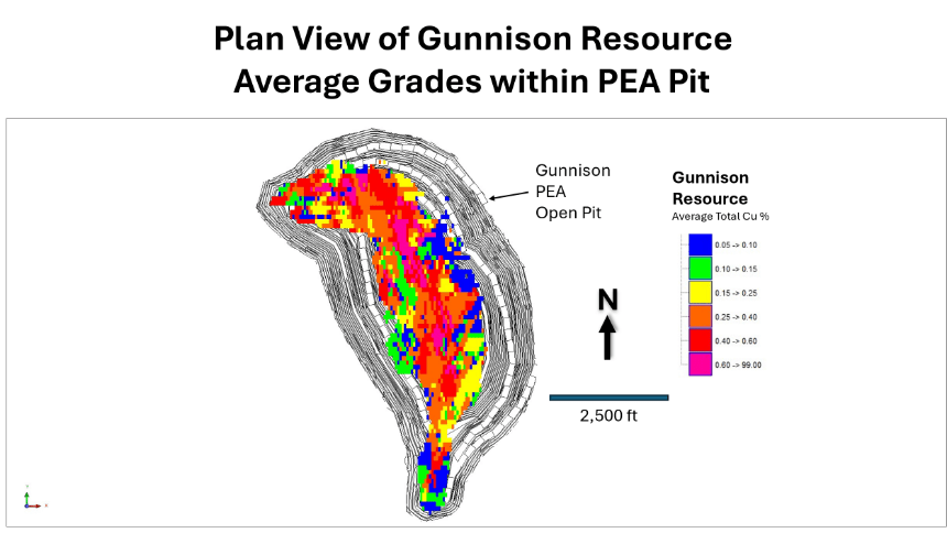 planviewofgunnisonresourceaveragegradeswithin pea pit